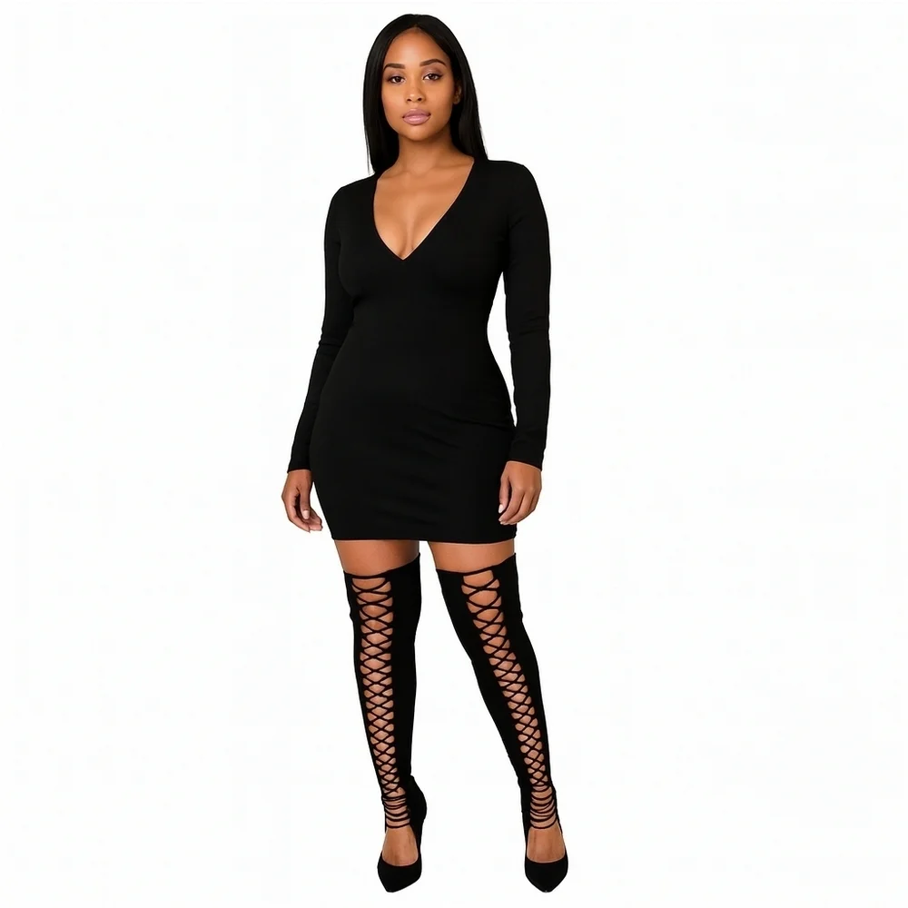 Robert Durville Thigh High Laced Boots 10‎